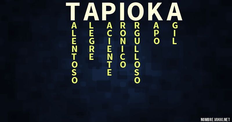 Acróstico tapioka