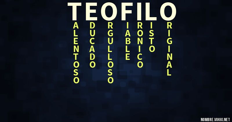 Acróstico teófilo
