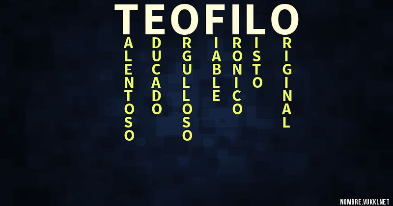 Acróstico teofilo