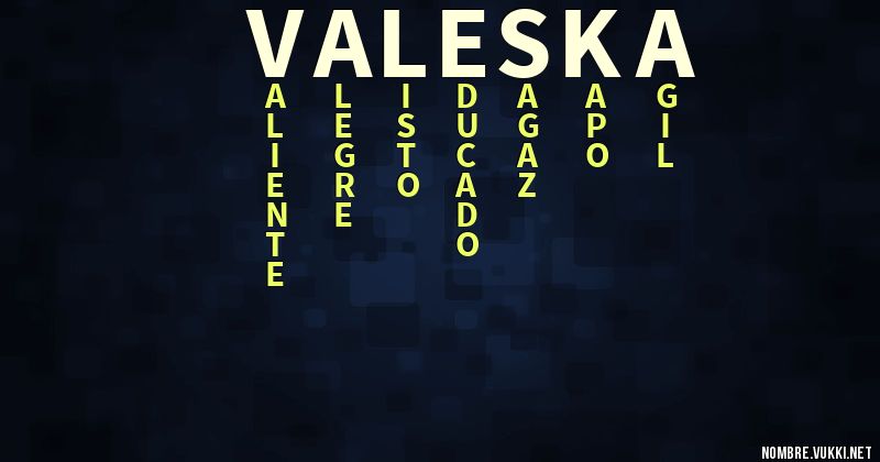 Acróstico valeska