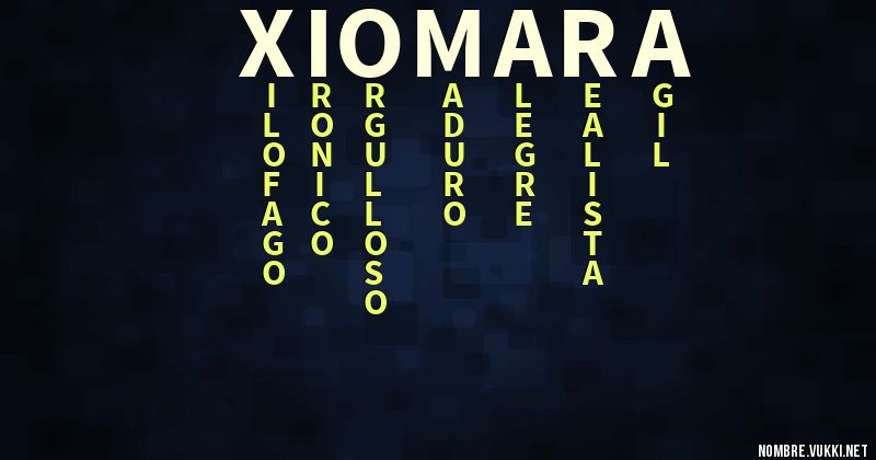 Acróstico xiomara