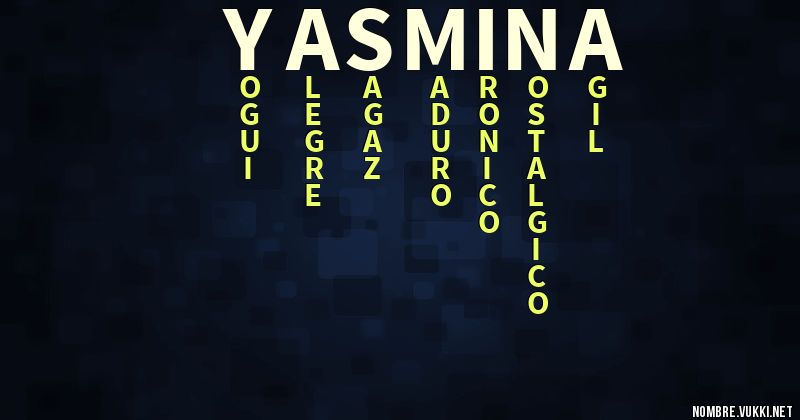 Acróstico yasmina