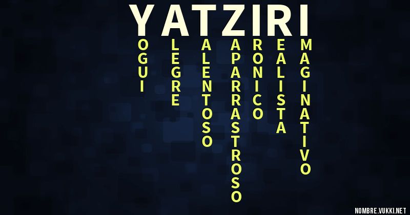 Acróstico yatziri
