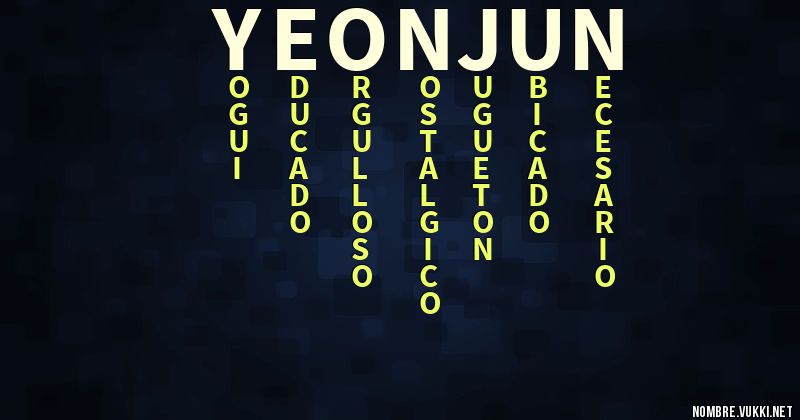 Acróstico yeonjun