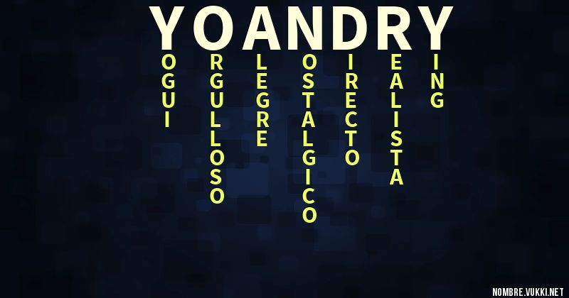 Acróstico yoandry