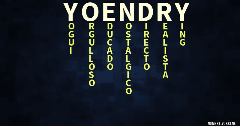 Acróstico yoendry
