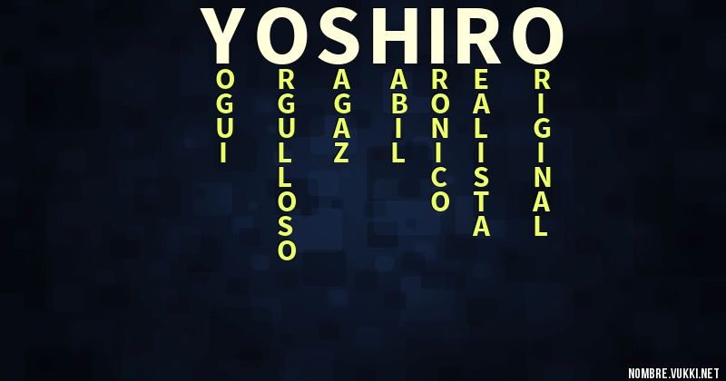 Acróstico yoshiro