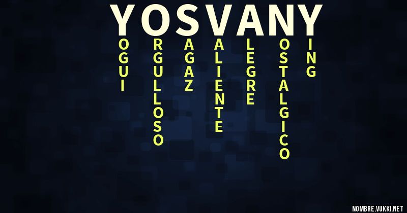 Acróstico yosvany