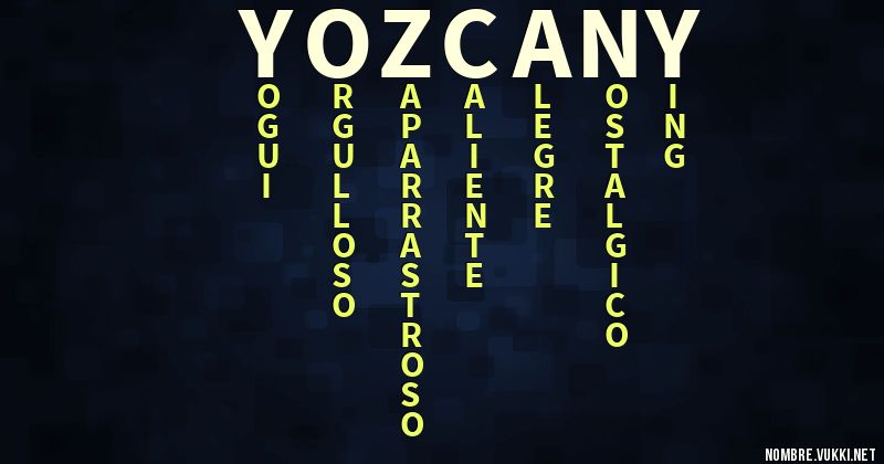 Acróstico yozcany