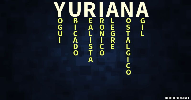 Acróstico yuriana