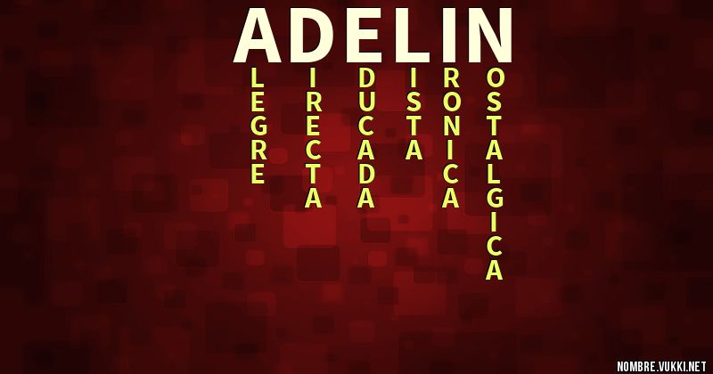 Acróstico adelin