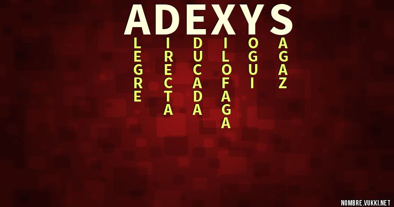 Acróstico adexys