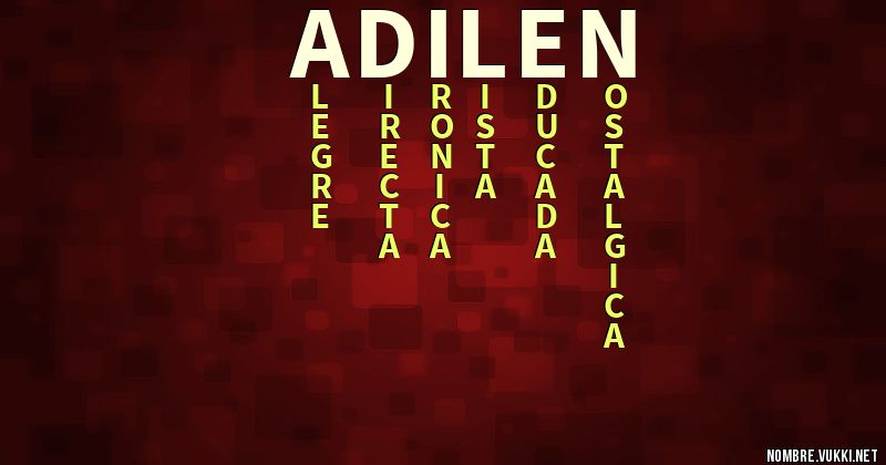 Acróstico adilen