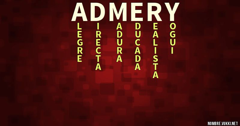 Acróstico admery