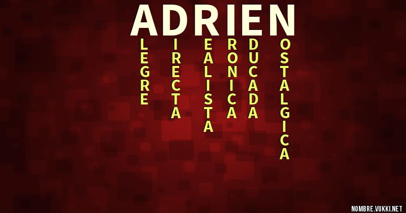 Acróstico adrien