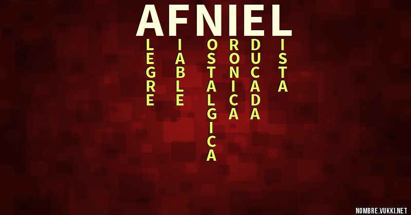 Acróstico afniel