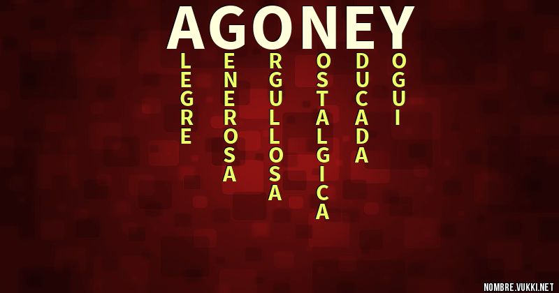Acróstico agoney