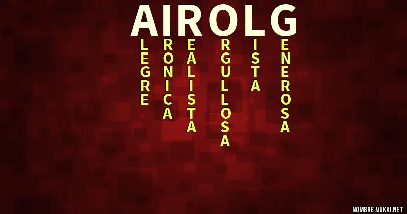 Acróstico airolg