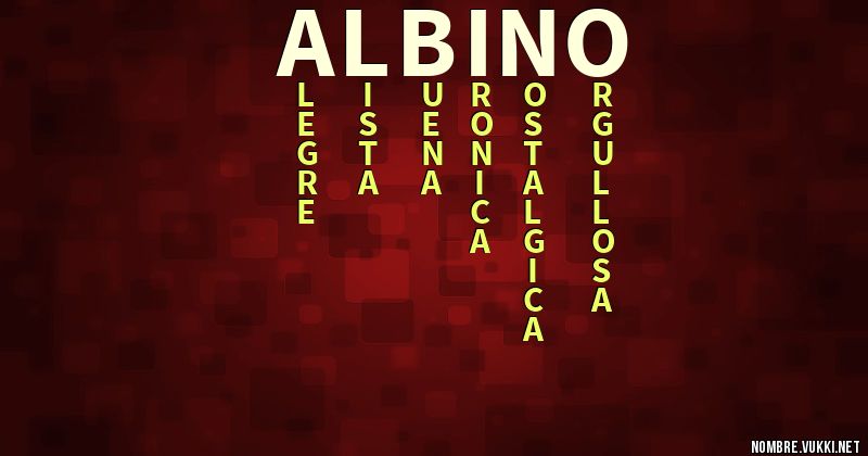 Acróstico albino