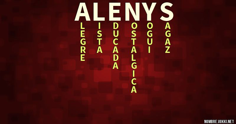Acróstico alenys