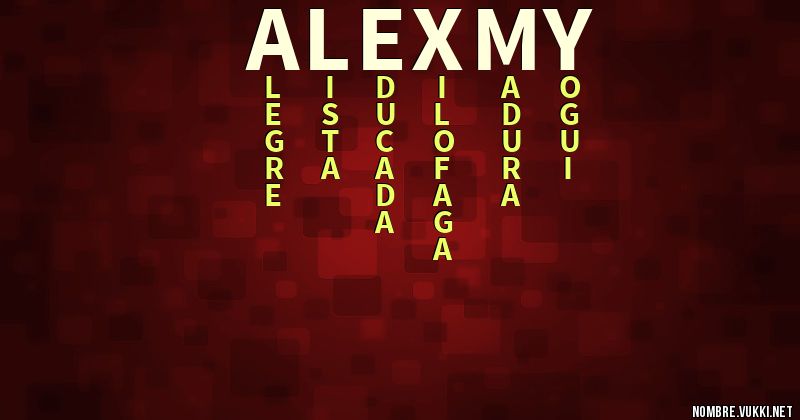 Acróstico alexmy