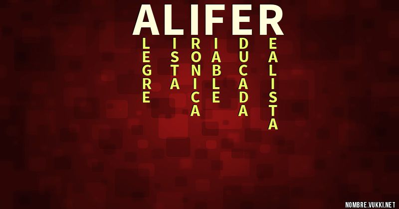 Acróstico alifer
