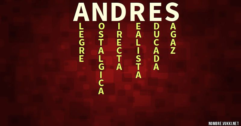 Acróstico andrés