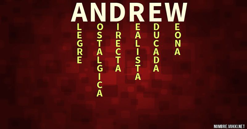 Acróstico andrew