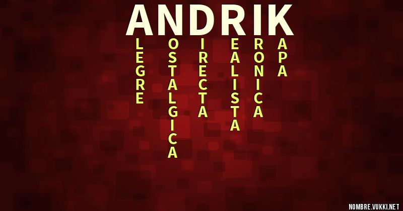 Acróstico andrik