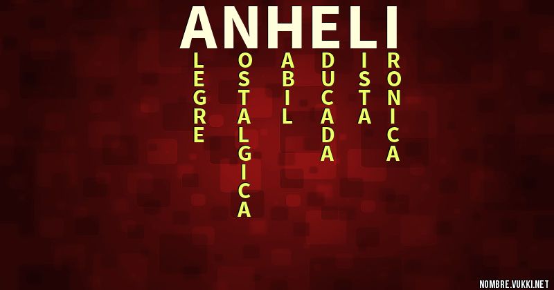 Acróstico anheli