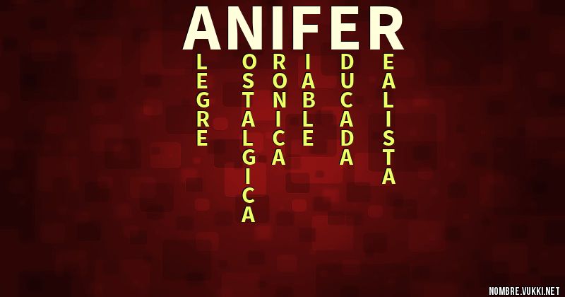 Acróstico anifer