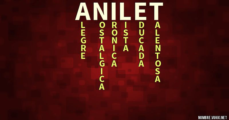 Acróstico anilet