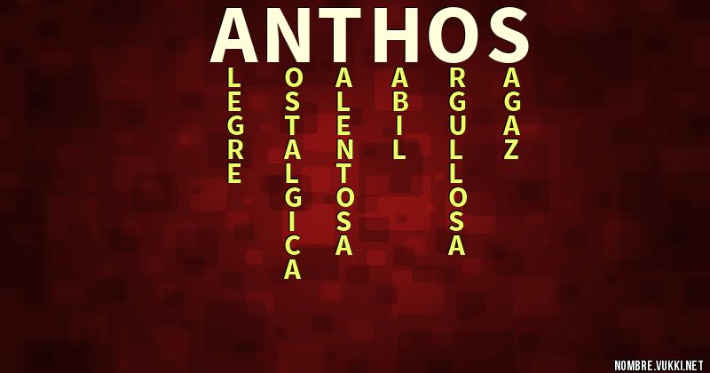 Acróstico anthos