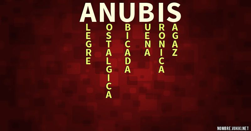 Acróstico anubis