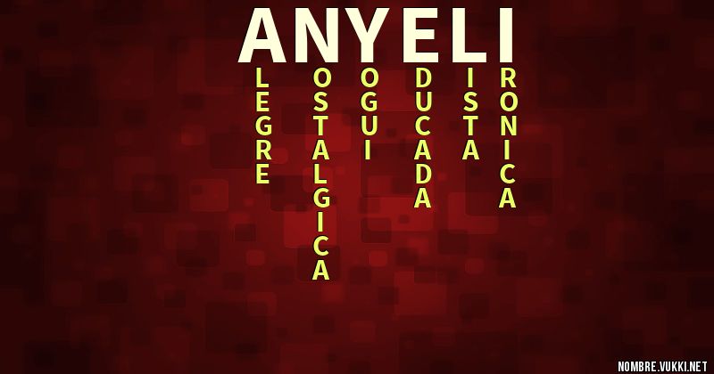 Acróstico anyeli