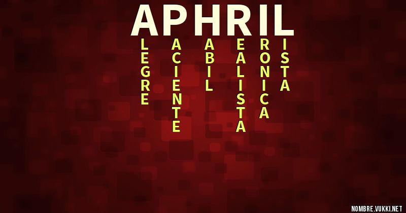 Acróstico aphril