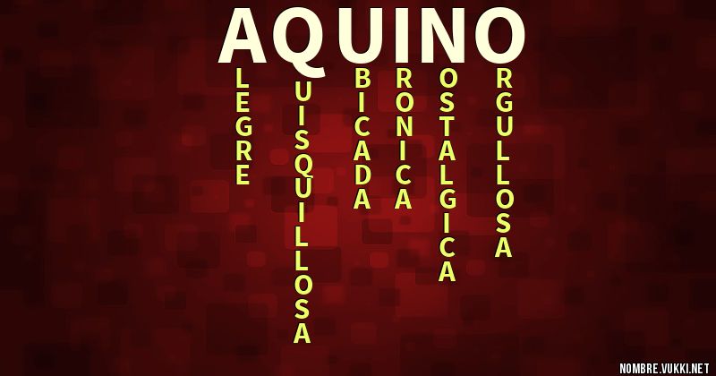 Acróstico aquino