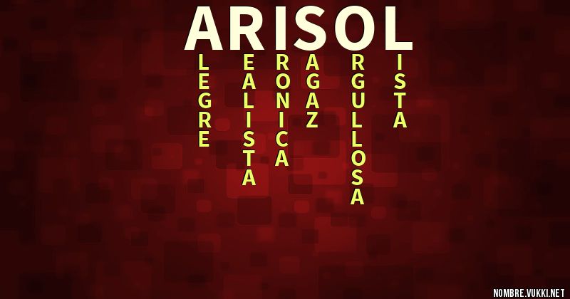 Acróstico arisol