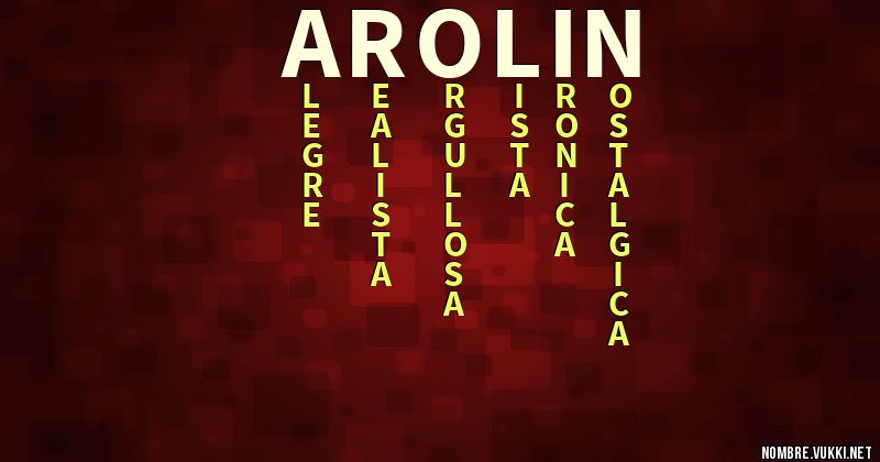 Acróstico arolin