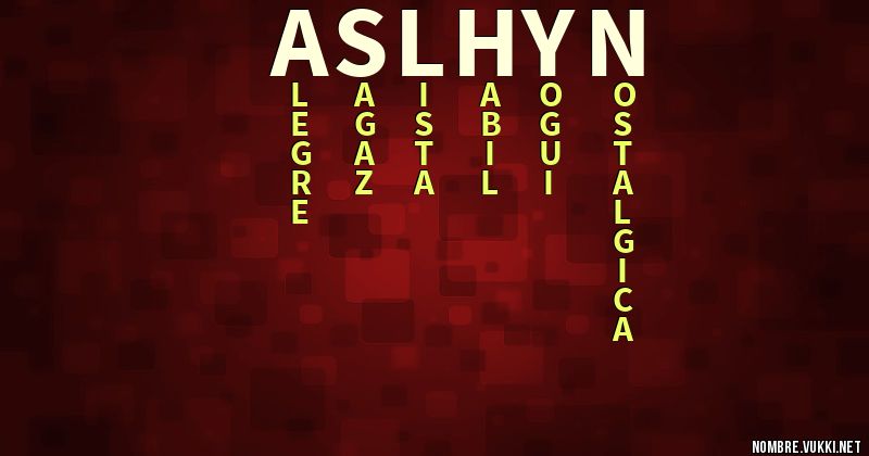 Acróstico aslhyn