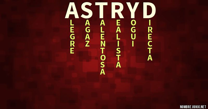 Acróstico astryd