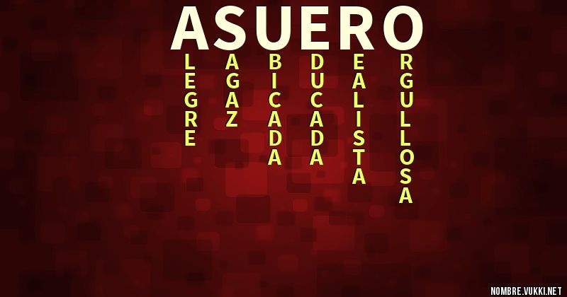 Acróstico asuero