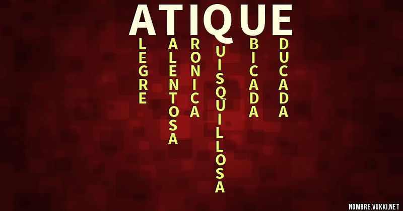 Acróstico atique