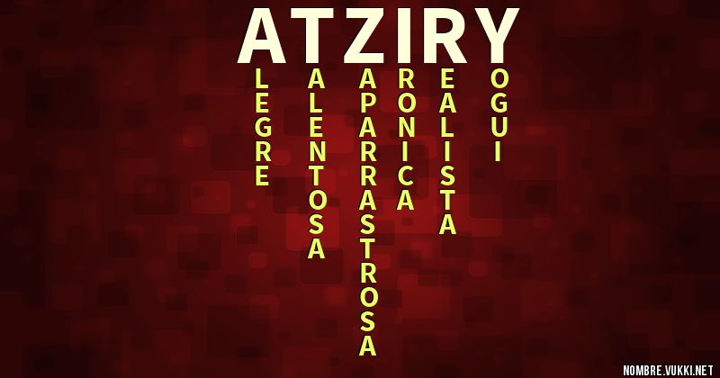 Acróstico atziry
