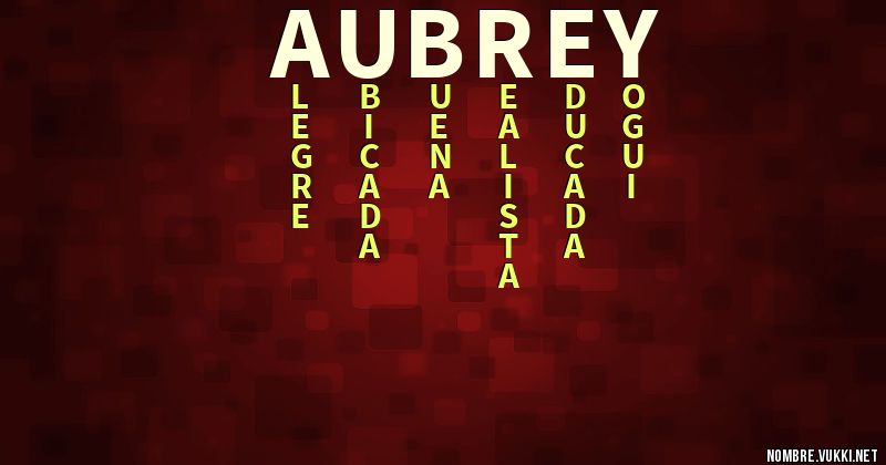 Acróstico aubrey