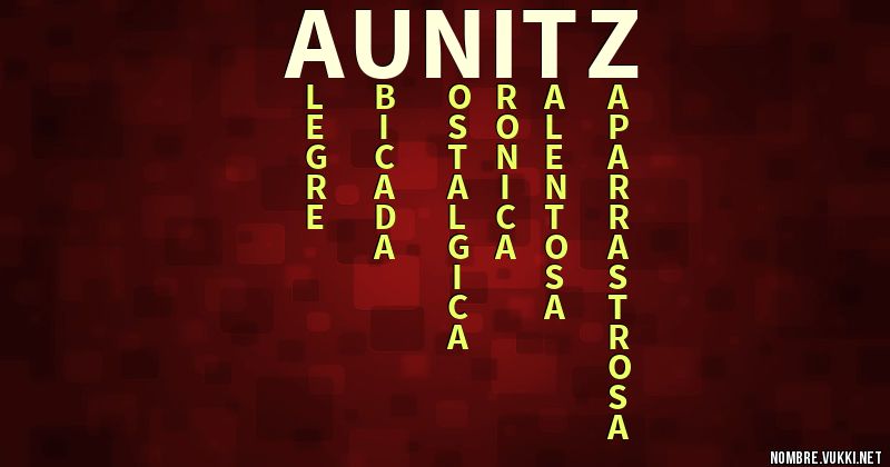 Acróstico aunitz