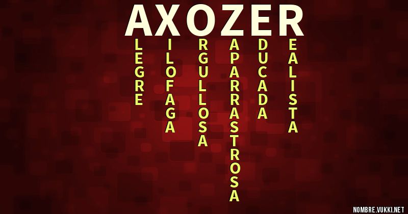 Acróstico axozer