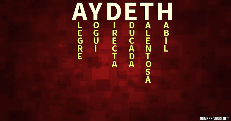Acróstico aydeth