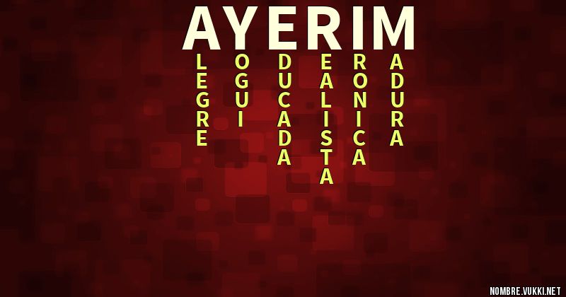 Acróstico ayerim