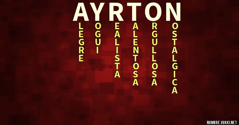 Acróstico ayrton